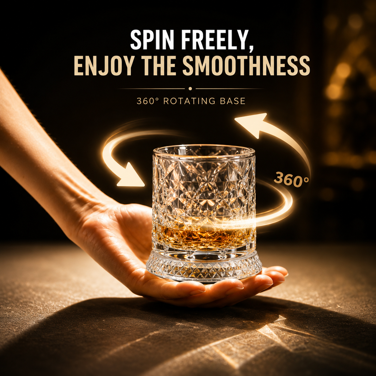 Vortex™ Crystal Spinning Glass