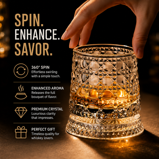 Vortex™ Crystal Spinning Glass